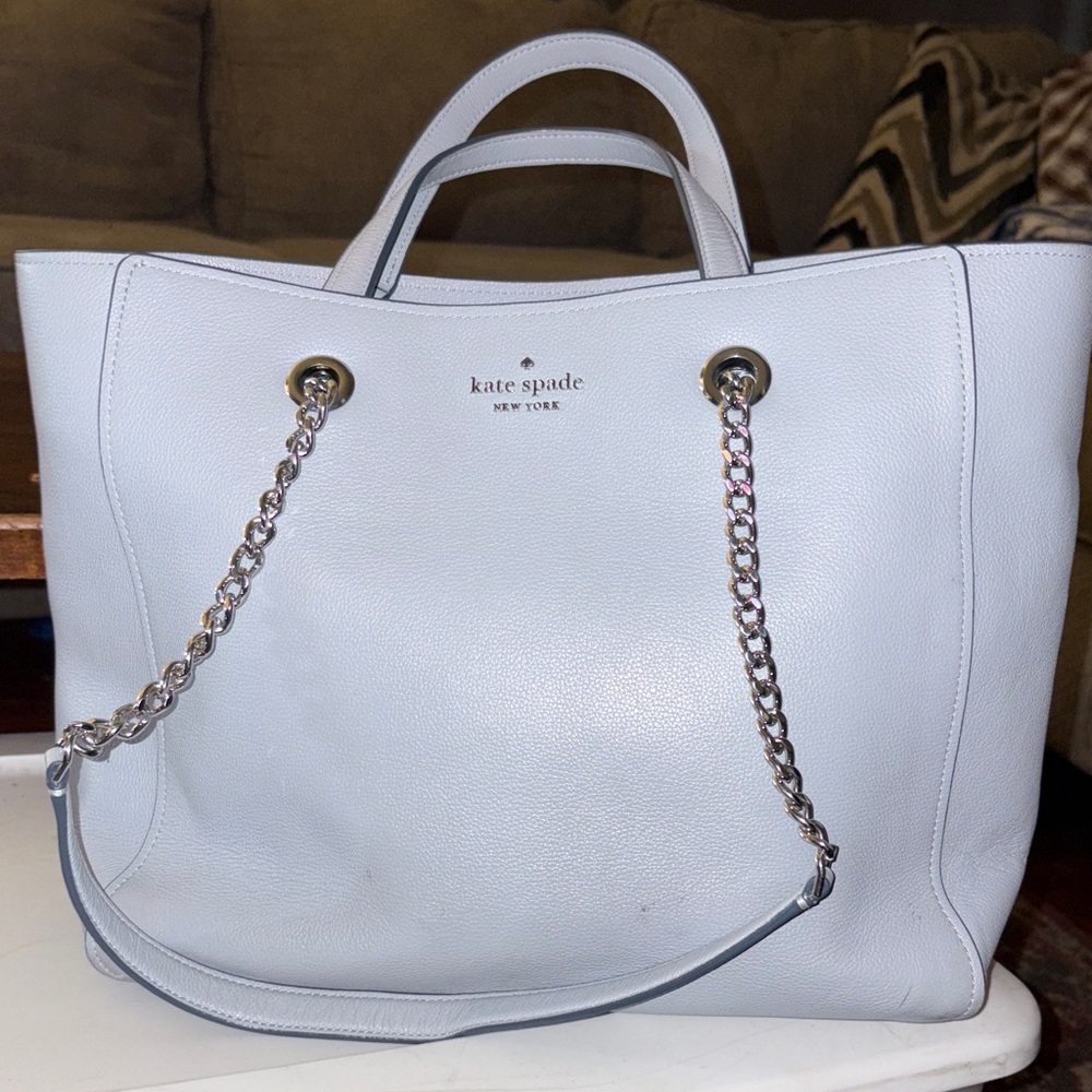 kate spade Soft Blue Chain Tote